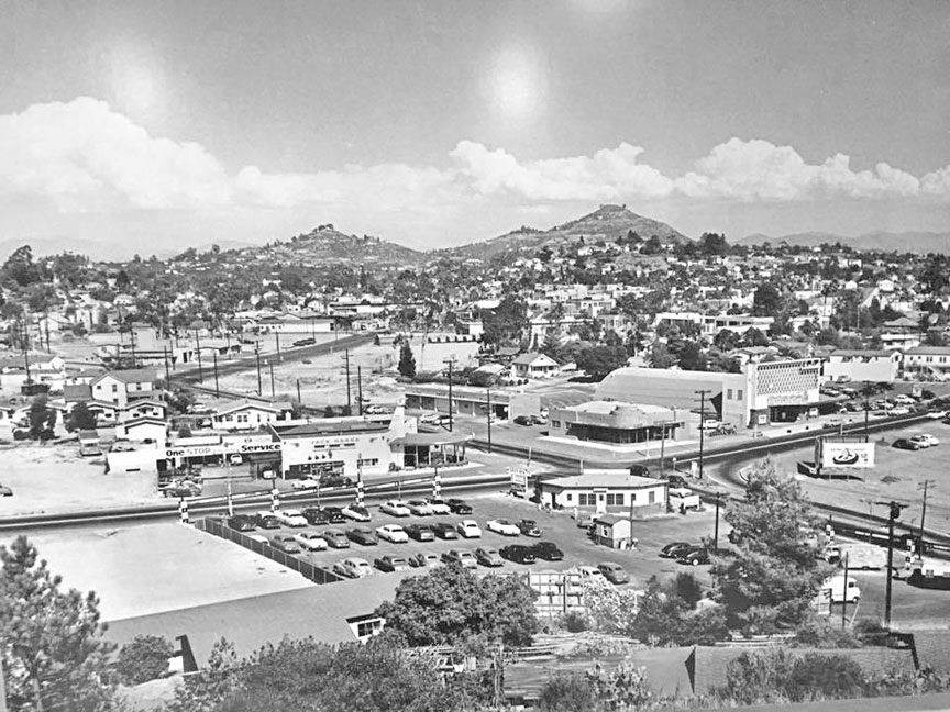 Downtown La Mesa circa 1954